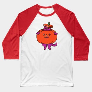 Pumpkin Suit Baseball T-Shirt